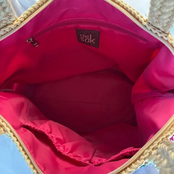 The Sak Crochet Kenya stripe Tote Bag multi - Picture 9 of 14